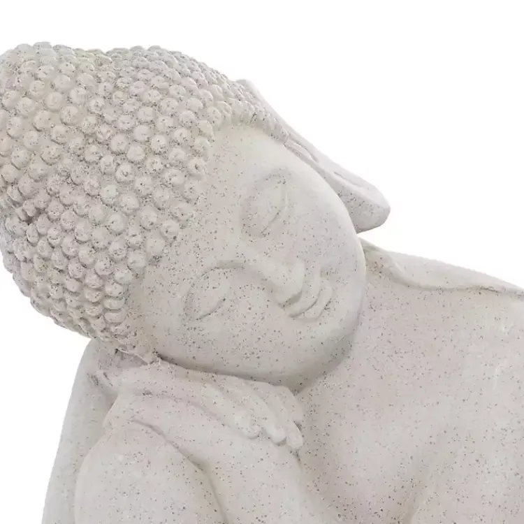 Kirklands Home Resting Buddha Statue Gray Sale