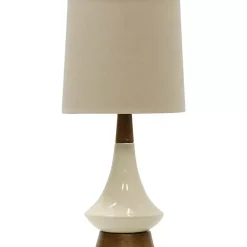 Kirklands Home Retro Ceramic Table Lamp Tan