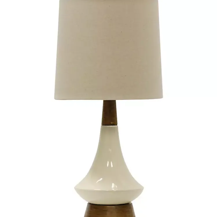 Kirklands Home Retro Ceramic Table Lamp Tan
