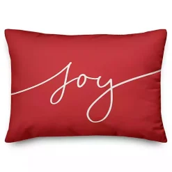 Christmas Pillows>Kirklands Home Reversible Peace and Joy Pillow