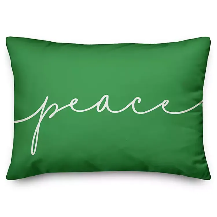 Christmas Pillows>Kirklands Home Reversible Peace and Joy Pillow