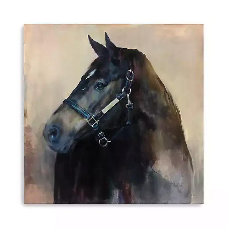 Kirklands Home Ritzy Horse Canvas Art Print New