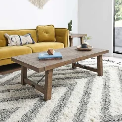 Kirklands Home Roane Gray Reclaimed Pine Coffee Table Sale