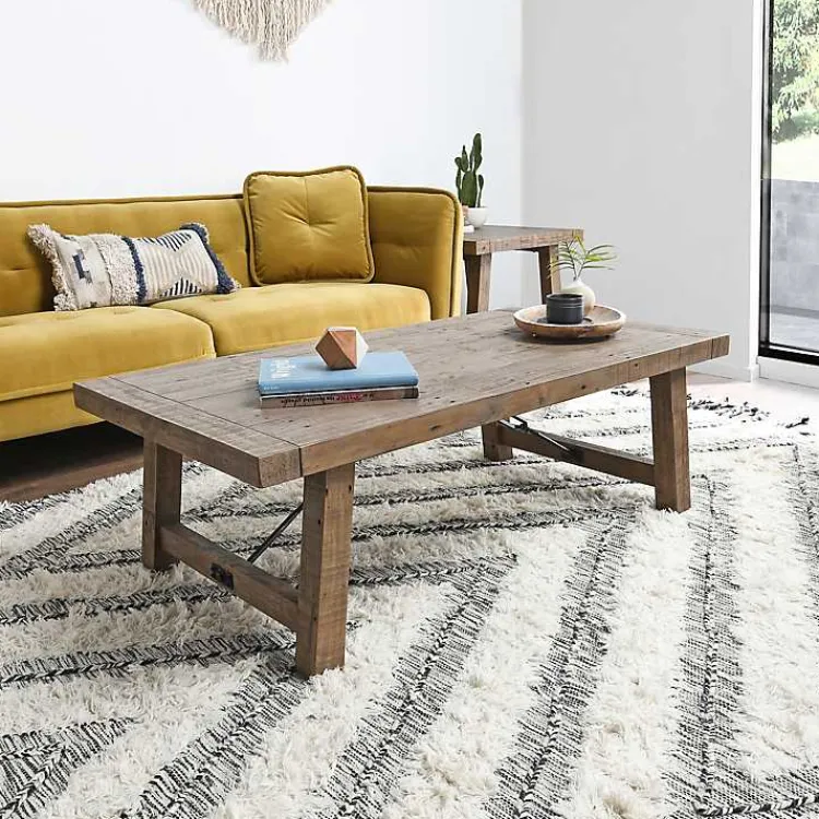 Kirklands Home Roane Gray Reclaimed Pine Coffee Table Sale