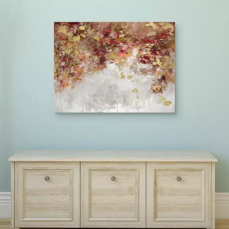 Kirklands Home Robbins Charmed Gold Canvas Art Print Best