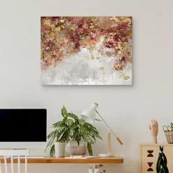 Kirklands Home Robbins Charmed Gold Canvas Art Print Best