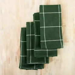 Kirklands Home Robby Forest Napkins, Set of 4 Green Discount