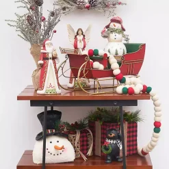 Christmas Decorations>Kirklands Home Robed Santa Figurine with Owl