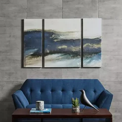 Kirklands Home Rolling Waves Blur Canvas Art Prints, Set of 3 Sale