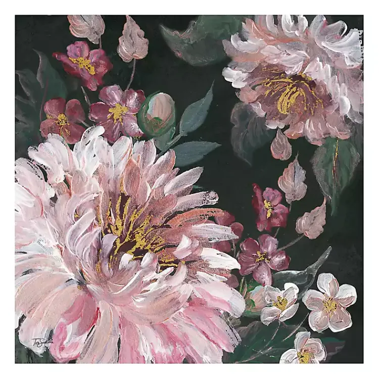 Kirklands Home Romantic Moody Roses Giclee Canvas Art Print New