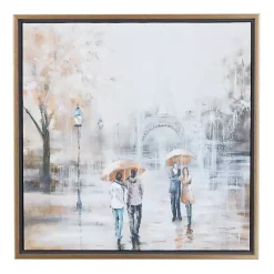 Kirklands Home Romantic Rainy Paris Transitional Framed Wall Art Discount
