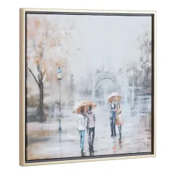 Kirklands Home Romantic Rainy Paris Transitional Framed Wall Art Discount