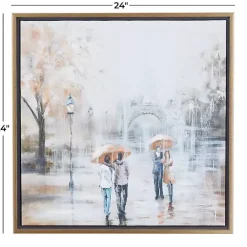 Kirklands Home Romantic Rainy Paris Transitional Framed Wall Art Discount