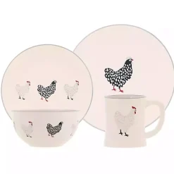 Kirklands Home Rooster Stoneware 16-pc. Dinnerware Set Ivory Online