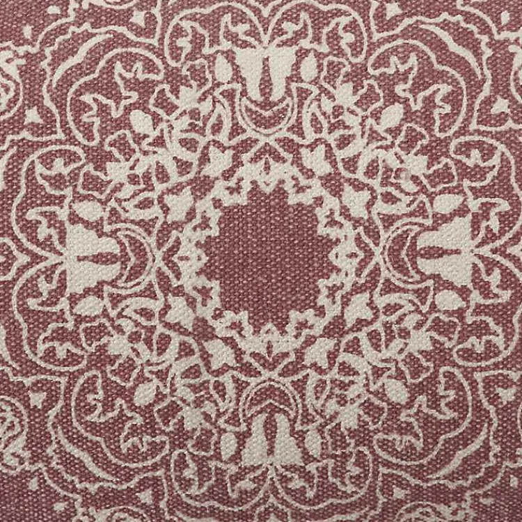 Pillows>Kirklands Home Rose Bohemian Medallion Lumbar Pillow Pink