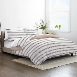 Kirklands Home Rose Pink Echo Stripe 2-pc. Twin Duvet Cover Set Outlet