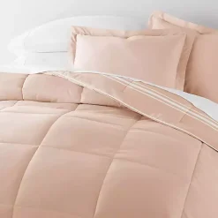 Kirklands Home Rose Striped Reversible 2-pc. Twin Comforter Set Pink Best