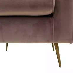 Kirklands Home Rose Velvet Lana Accent Chair Pink