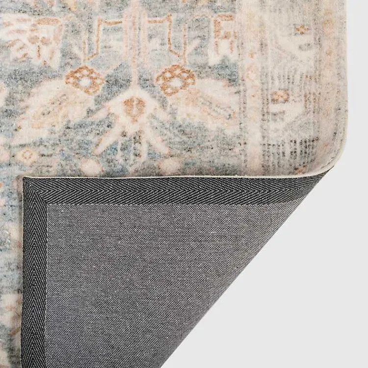 Kirklands Home Rosette Denim Area Rug, 5x7 Discount