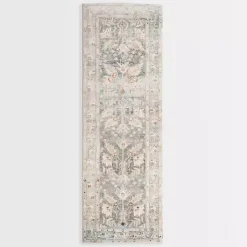 Kirklands Home Rosette Denim Runner New