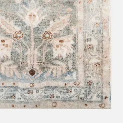 Kirklands Home Rosette Denim Runner New