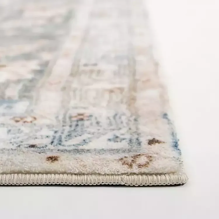Kirklands Home Rosette Denim Runner New
