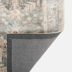 Kirklands Home Rosette Denim Runner New