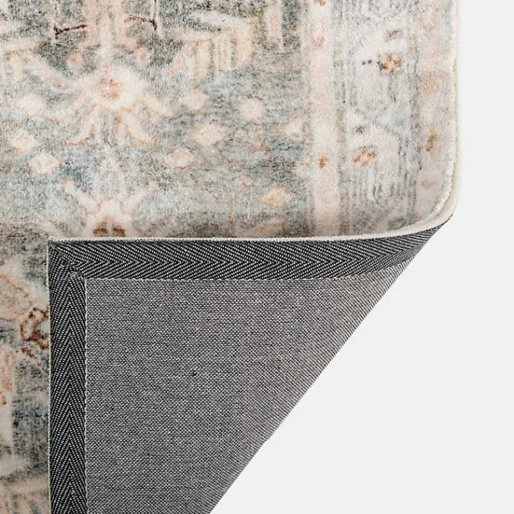 Kirklands Home Rosette Denim Runner New