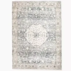 Kirklands Home Rosette Dusty Aqua Area Rug, 7x9 Best