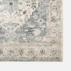 Kirklands Home Rosette Dusty Aqua Runner Discount