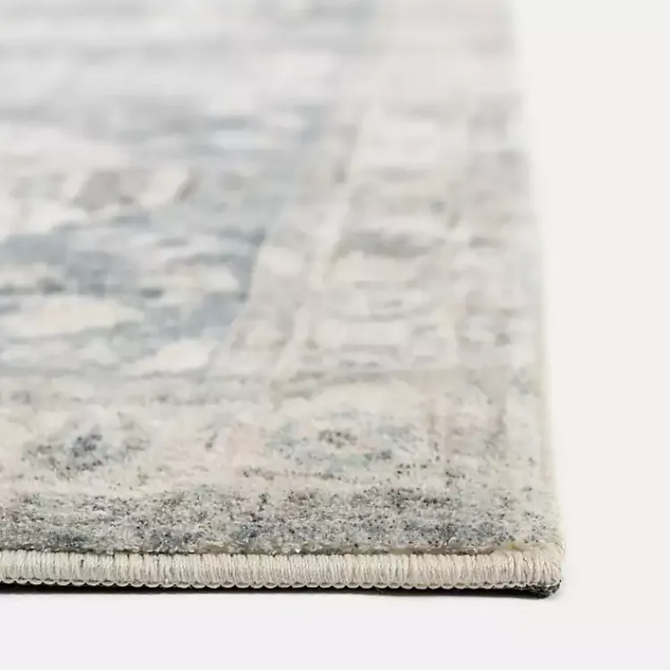 Kirklands Home Rosette Dusty Aqua Runner Discount