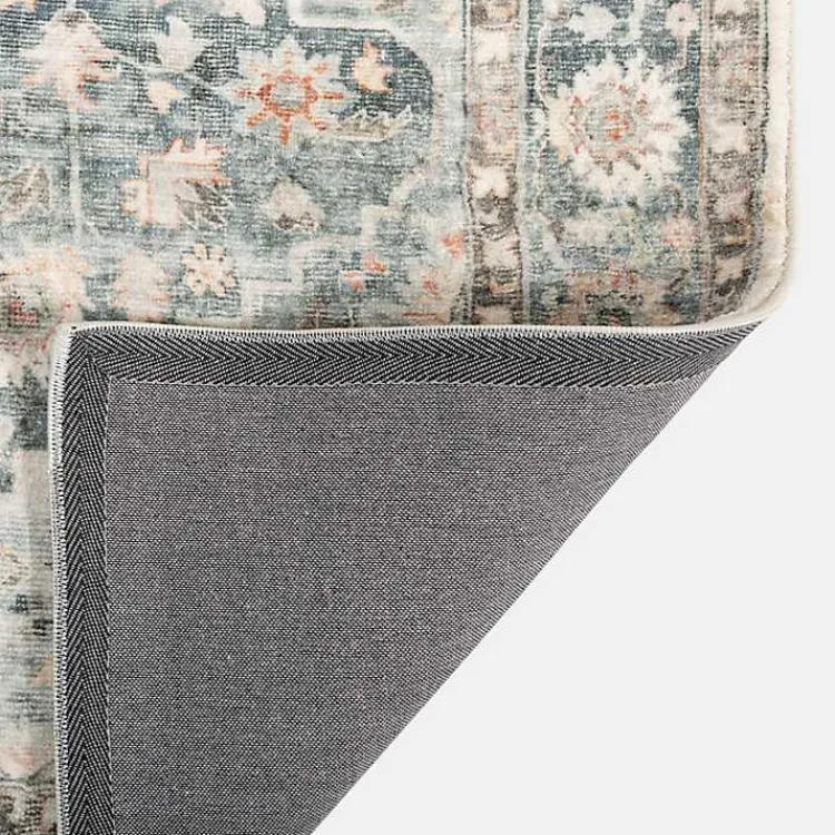 Kirklands Home Rosette Green and Ivory Area Rug, 5x7 Sale