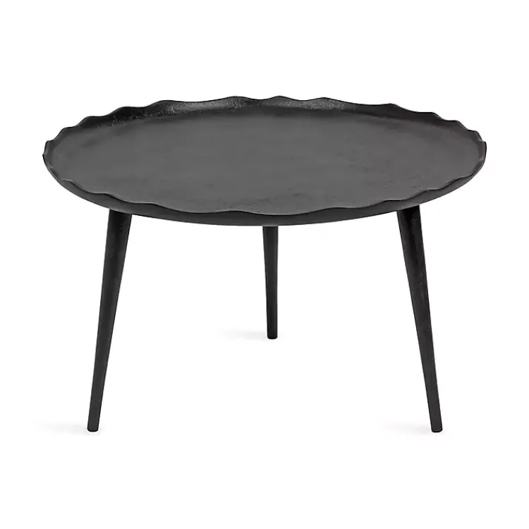 Kirklands Home Round Alessia Coffee Table Black Clearance