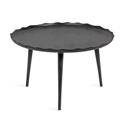 Kirklands Home Round Alessia Coffee Table Black Clearance