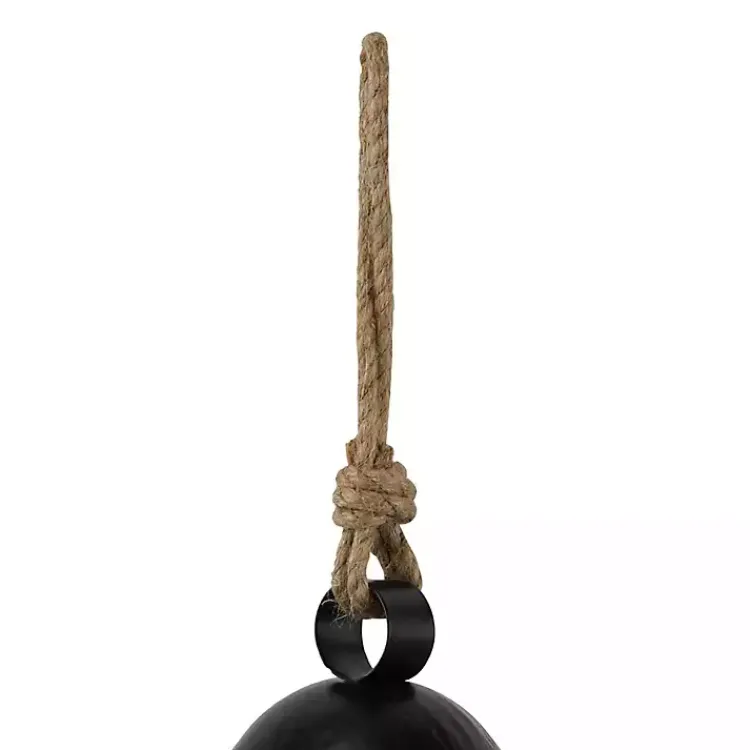 Decorative Accents>Kirklands Home Round Iron Hanging Bells, Set of 3 Black