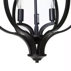 Kirklands Home Round Iron Ornate Pendant Light Black Online