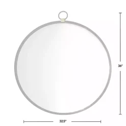 Kirklands Home Round Metal Mirror with Ring Black Online