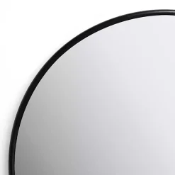 Kirklands Home Round Black Nouveau Linear Wall Mirror, 20 in. Online