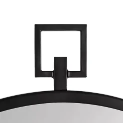 Kirklands Home Round Black Tabb Metal Wall Mirror Online