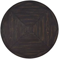 Kirklands Home Round Wood Flared Base Coffee Table Black Discount