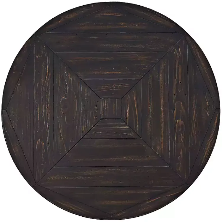 Kirklands Home Round Wood Flared Base Coffee Table Black Discount