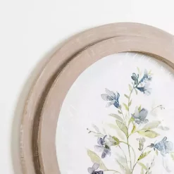 Kirklands Home Round Blue Florals II Framed Art Print