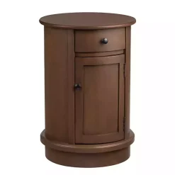 Kirklands Home Round Beckly Accent Table Brown Best
