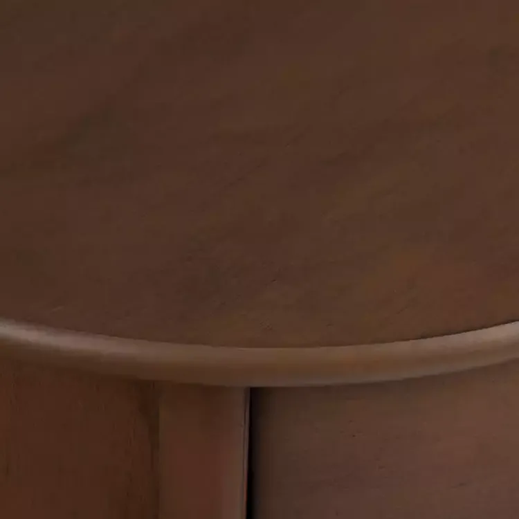 Kirklands Home Round Beckly Accent Table Brown Best
