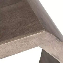 Kirklands Home Round Open Side Table Brown Hot