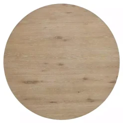 Kirklands Home Round Brown Wood Pedestal Base Dining Table Clearance