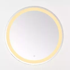 Kirklands Home Round Caspar LED Wall Mirror Clearance