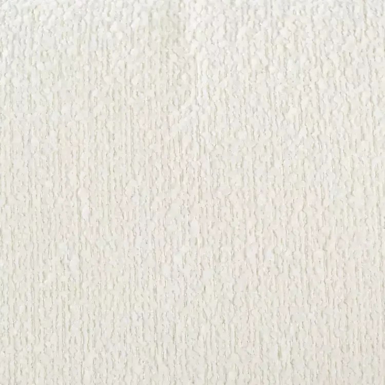 Kirklands Home Round Cream Boucle Swivel Accent Chair Ivory
