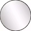 Kirklands Home Round Dark Bronze and Gold Wall Mirror Clearance