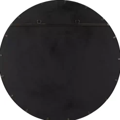 Kirklands Home Round Dark Bronze and Gold Wall Mirror Clearance